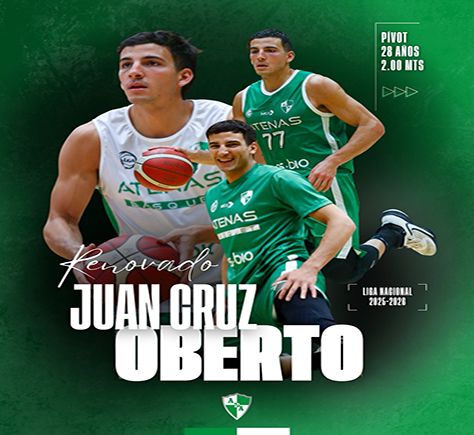 Juan Cruz Oberto, Pivot, Atenas 2025