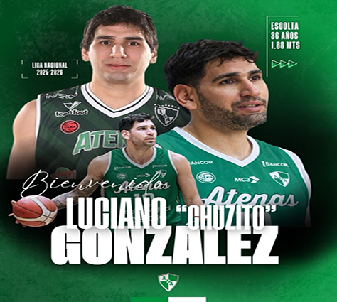 Luciano Gonzales, Escolta, Atenas 2025